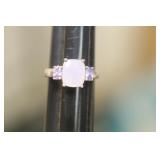 Marked Sterling and Stone Ring