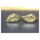 Pair of Leaf Sterling Earrings
