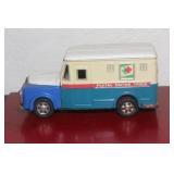Vintage Japanese Tin Litho Dodge Postal Truck