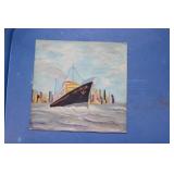 A Robertson Tile Company Artist Signed Tile