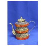 A Chinese Cloisonne and Gemstone? Teapot