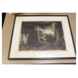 Antique Etching or Engraving by Heinrich Otto