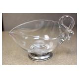 Sterling Rim Glass Gravey Cup