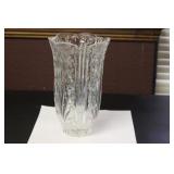 A Clear Press Glass Vase