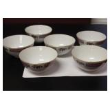 Lot of 6 Chinese Export Bowls