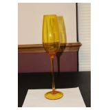 A Blenko (?) Tall Goblet