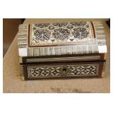 Inlaid Dome Wooden Box
