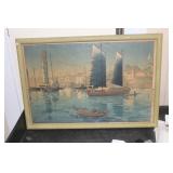 Antique 1938 Japanese Woodblock Print