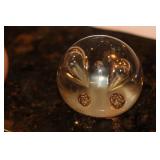 Control Bubble Glass Paperweight