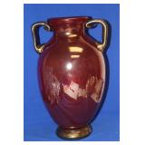 Art Glass Two Handle Vase
