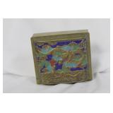 A Chinese Enamel on Brass Box