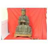 An Antique Chinese Gilt Bronze on Stand