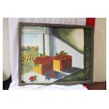 A Vintage Oil on Board