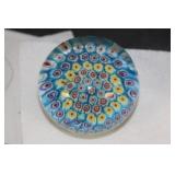 Millifiori Art Glass Paperweight