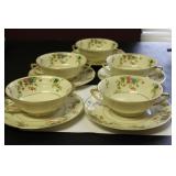 5 Set Heinrich and Company Soup Bowl and Undertray