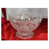 An Etched Glass Bowl