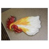 Cast Iron Rooster Tray