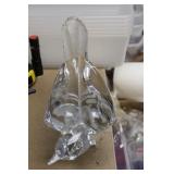 Signed Daum, France Crystal Bird