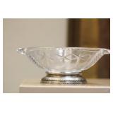 Divided Cut Glass Bowl