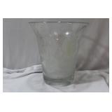 An Etched Glass Vase