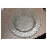 Green Depression Glass Plate
