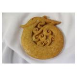 A Carved Jade or Stone Plaque