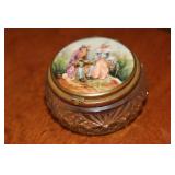 Cut Glass Trinket Box