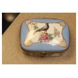 Hand Painted France Trinket Box