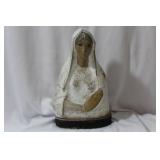A Wooden St. Mary Figure
