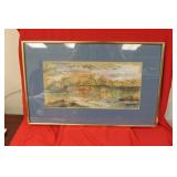 Watercolour By Listed Artist Rita Holtzman Scwartz