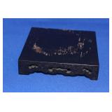 A Vintage Carved Square Wooden Stand