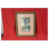 A Signed Caruso Watercolour