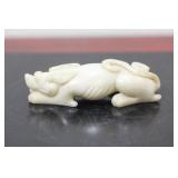 A Carved Chinese Jade Dog