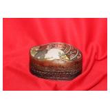 A Vintage Chinese Ceramic Top Trinket Box