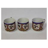 Lot of Three Japanese Lithophane Cups