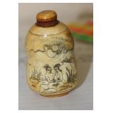 Erotica Bone Snuff Bottle