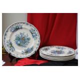 A Set of 6 Mason's Pottery Dinner Plates