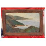 An Oil on Board Painting