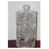 ABP Cut Glass Cylinder Vase