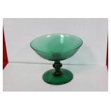 A Green Glass Compote
