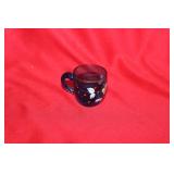 A Teal Blue Miniature Glass Cup