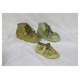 Lot of 3 Vintage Handpainted Shoes