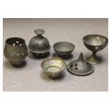 Lot of 6 miniature Brass Articles