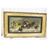 An Oil on Board of Flower