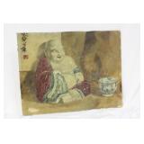 A Chinese Signed Oil on Board Painting