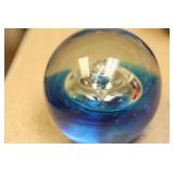 Art Glass Control Bubble Paperweight