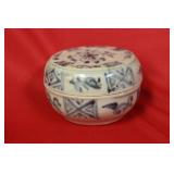 A Chinese Export Blue and White Shipwreck Box