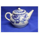 An Antique Chinese Blue and White Teapot