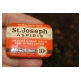 Old St Joseph 10c Aspirin Container