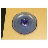 Small Cobalt Blue Glass Trinket Tray